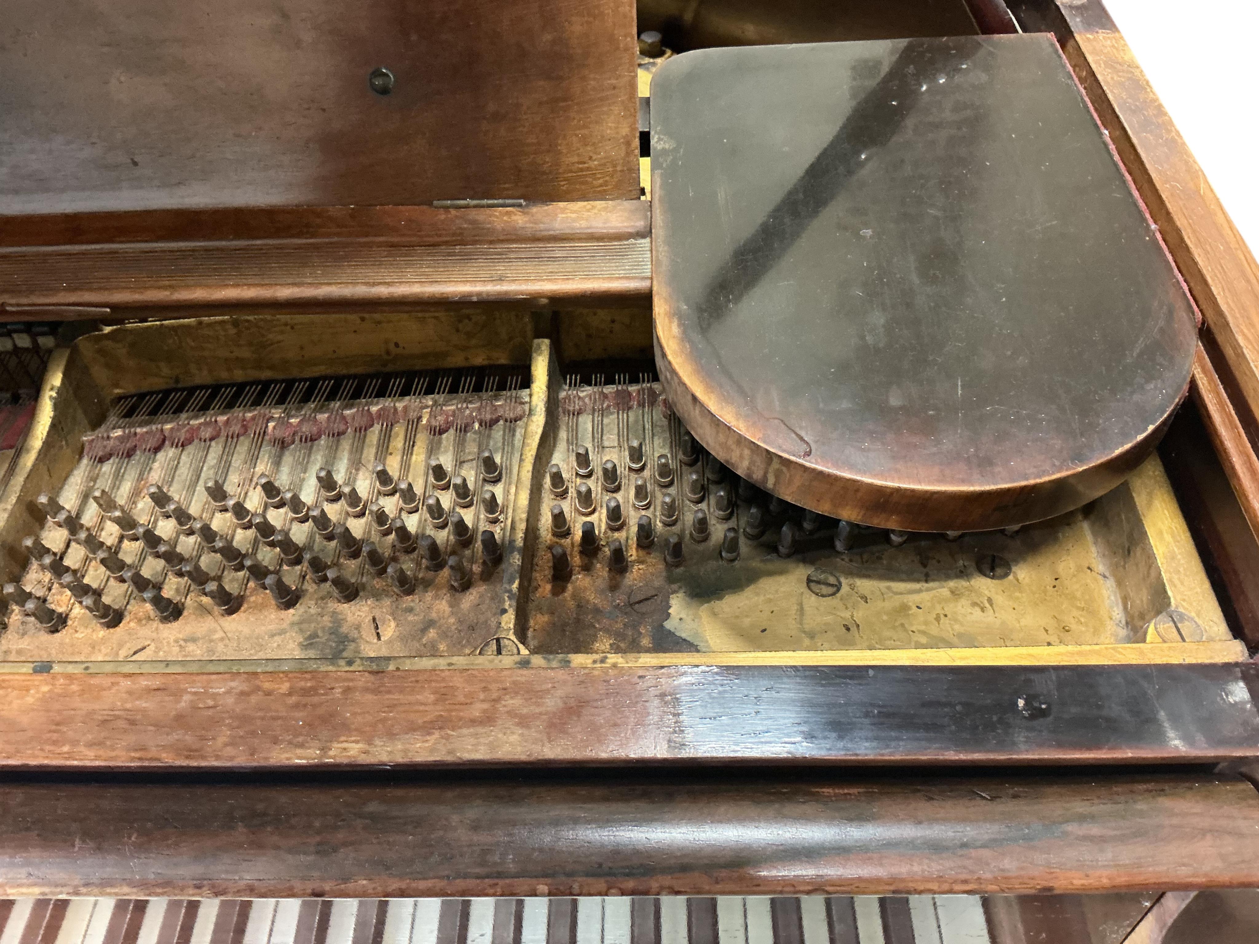 A Steinway rosewood grand piano, length 180cm, width 143cm, height 98cm CITES Submission reference QSWF2A3L